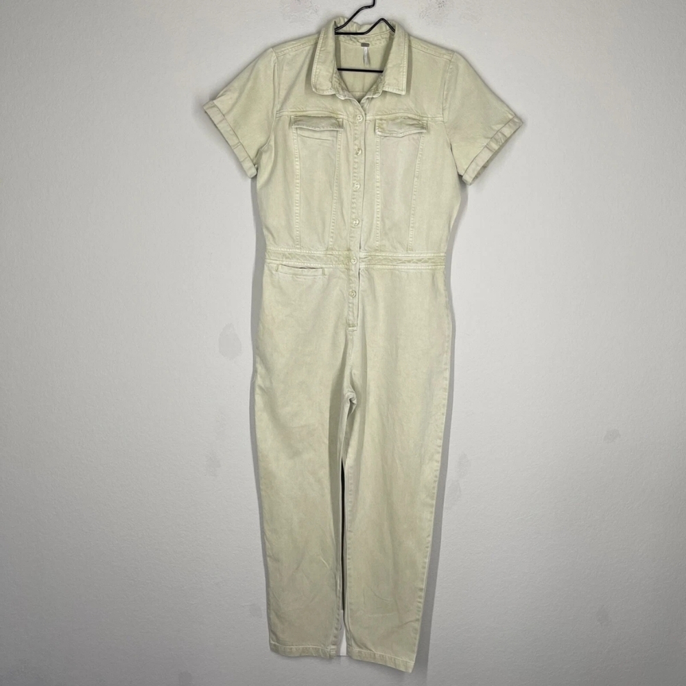 Young Fabulous & Broque Women's Cream Jumpsuit Xs